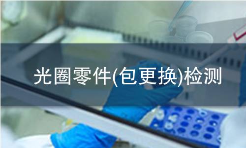 光圈零件(包更换)检测